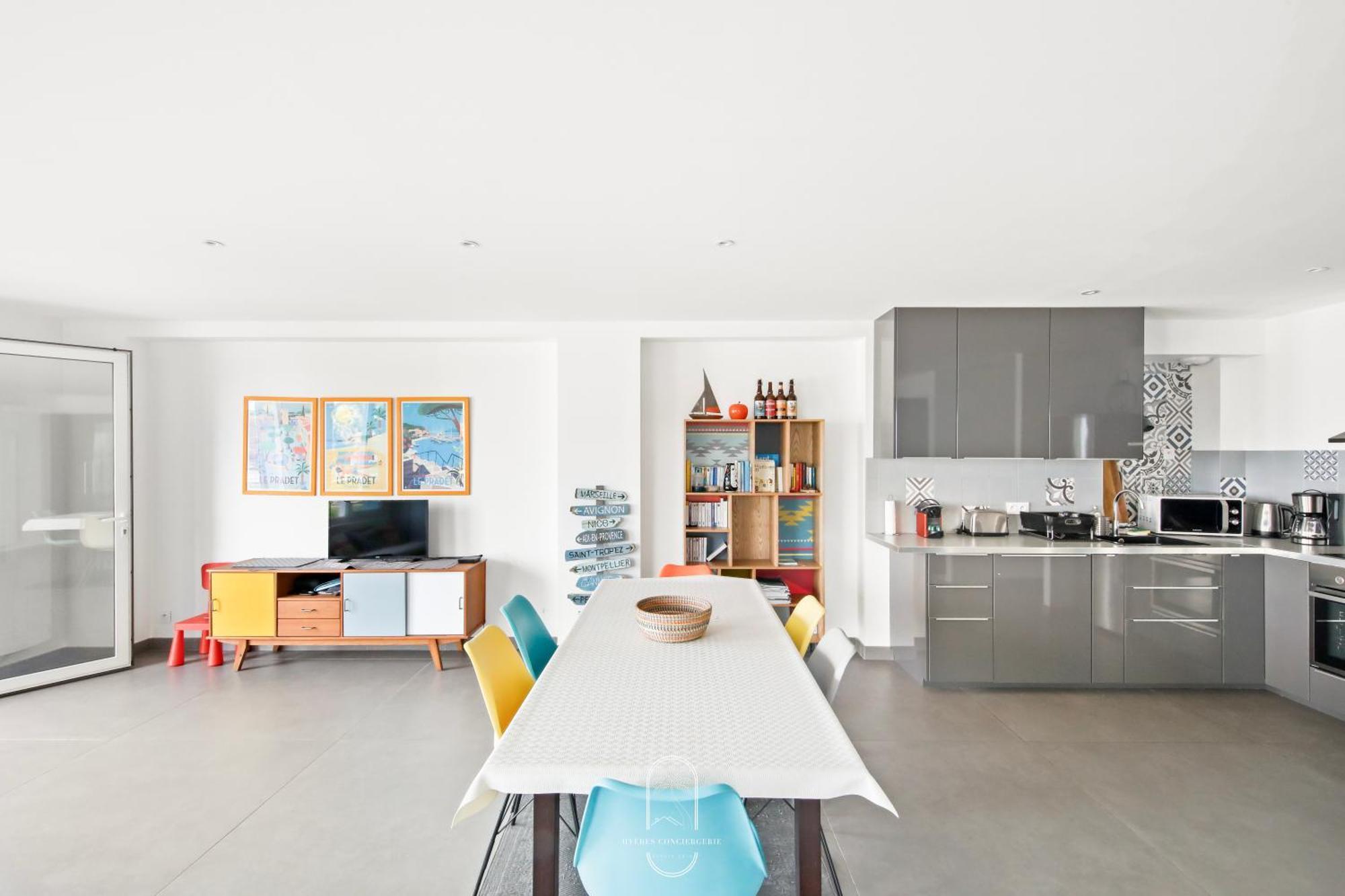 Villa Antoine Appartement Rdj Vue Mer Clim Wifi Parking Plage 50M La Garonne Le Pradet Eksteriør billede